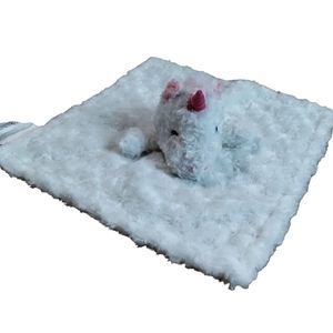 Manhattan Kids LLC Unicorn White & Pink Security Blanket Lovey Plush